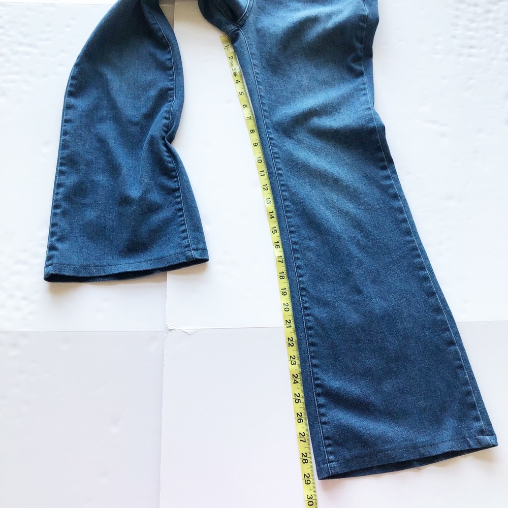 Pilcro Jeans Womens 28 Polished Mid Rise Bootcut Jeans Dark Wash Blue Hemp Blend - Picture 15 of 15